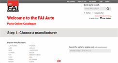 Desktop Screenshot of catalogue.faiauto.com