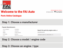 Tablet Screenshot of catalogue.faiauto.com